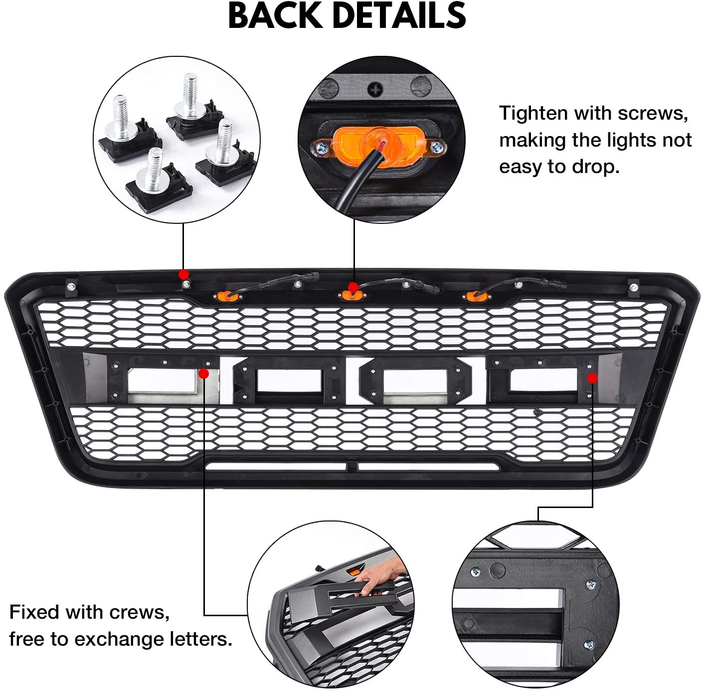 Chrome Front Upper Bumper Grille For 2015-2017 Ford F-150 - Horizontal Billet Style 2 thumbnail image