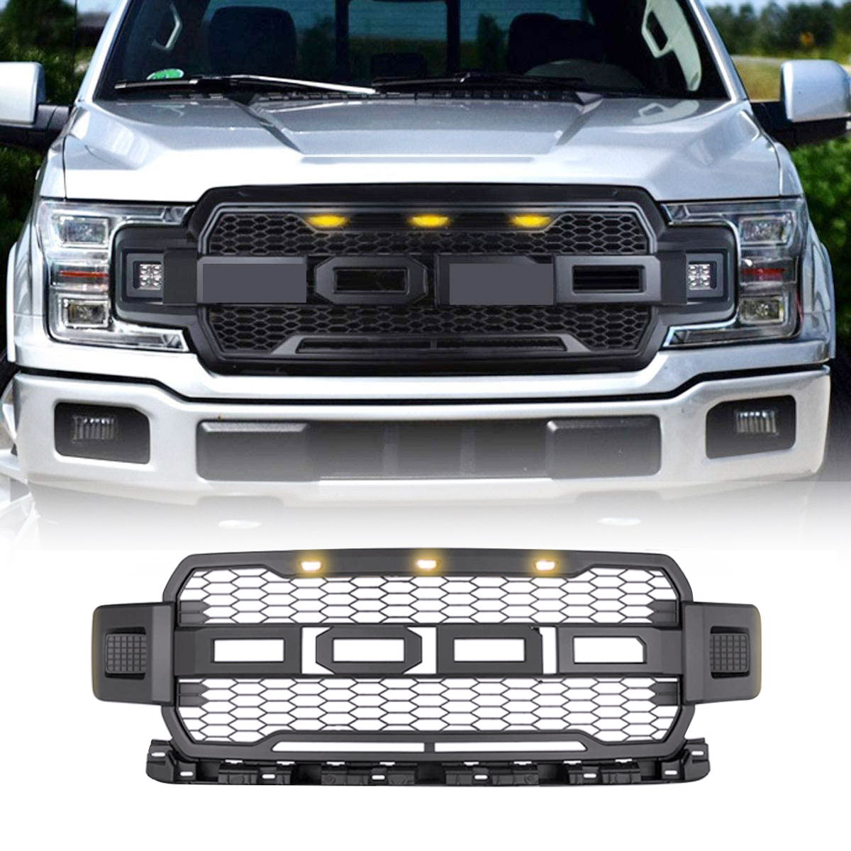 2020 Ford F150 Grille Front Bumper Mess Fit 2018 2019 ...